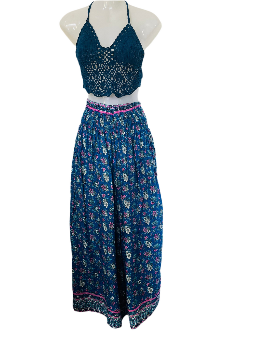 Boho wide leg pocket Pants size 8-14