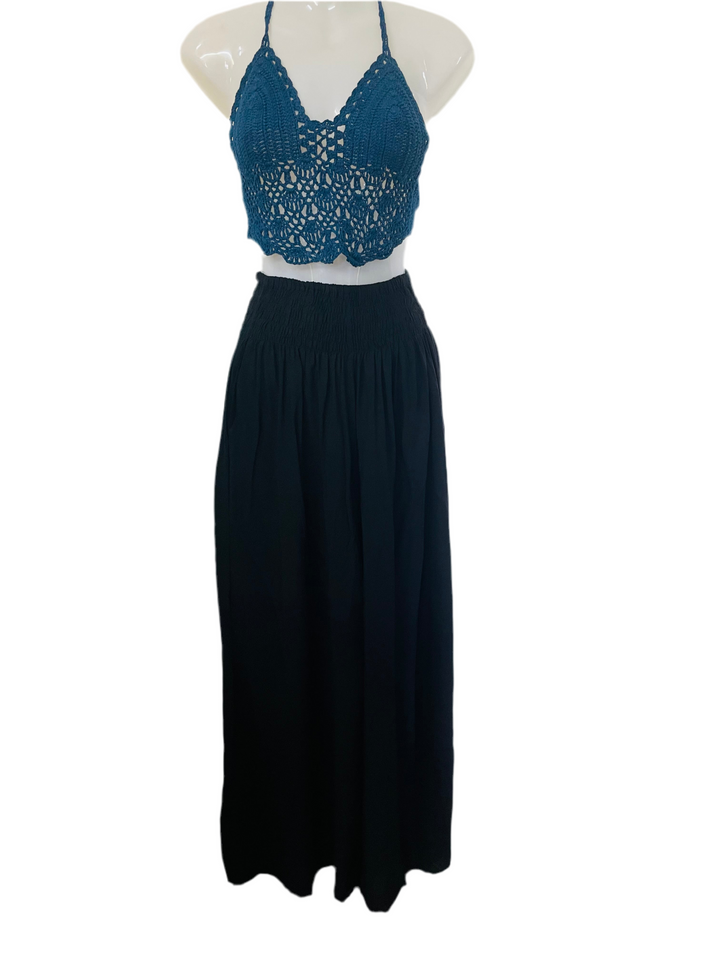Boho wide leg pocket Pants size 8-14