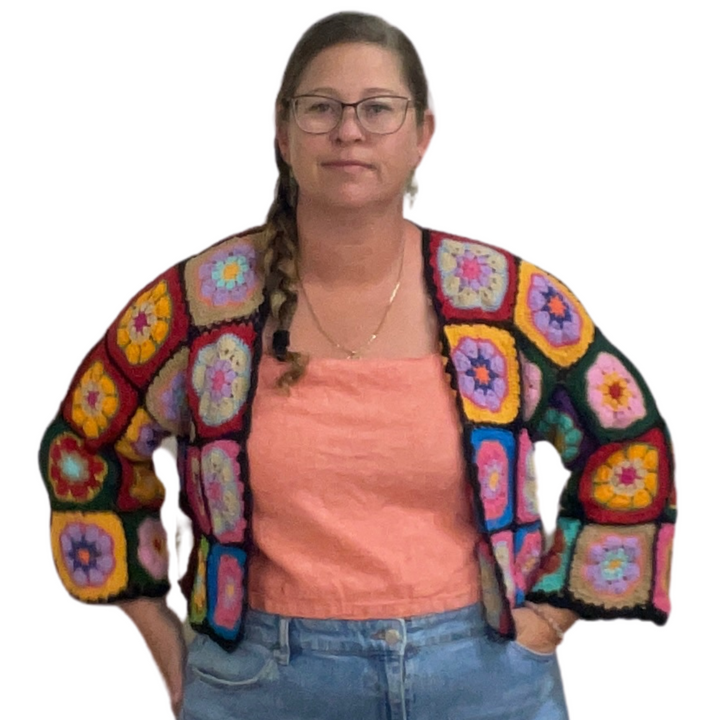 Handmade crochet cardigans - CURVE size 16-20
