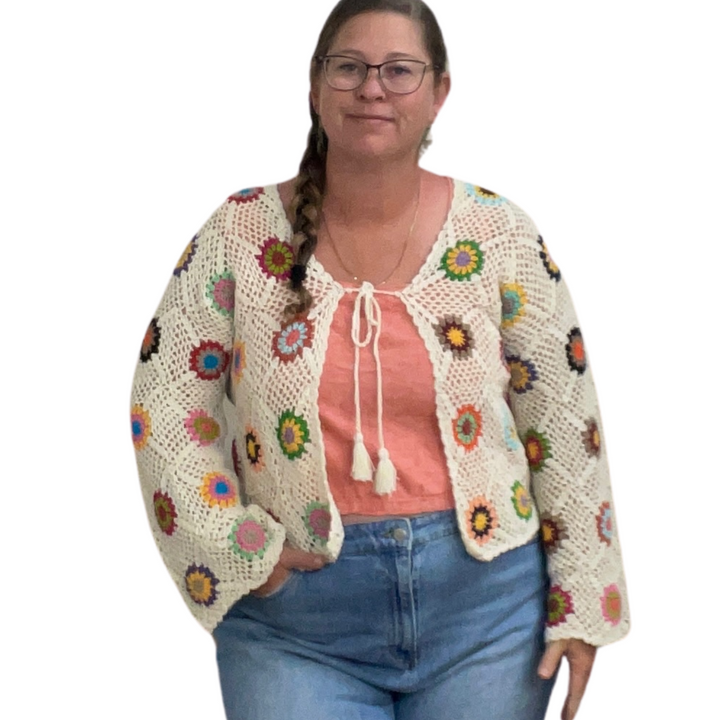 Handmade crochet cardigans - CURVE size 16-20