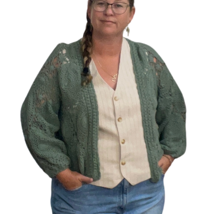 Handmade crochet cardigans - CURVE size 16-20