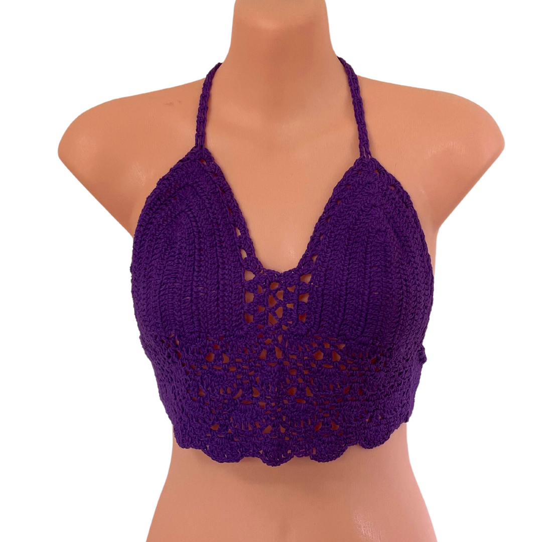 Festival Crochet Halter Top