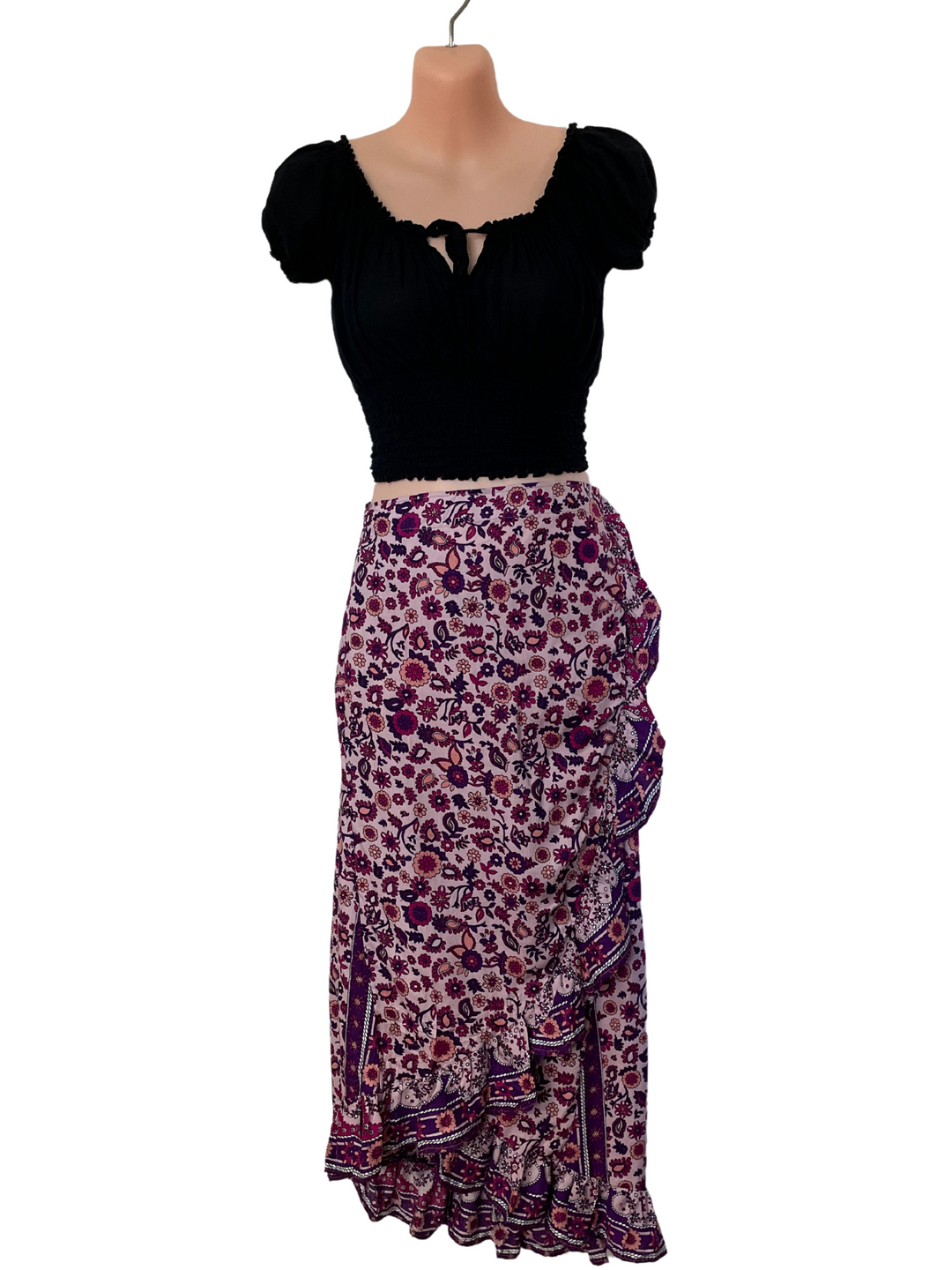 Surfers Paradise, Wrap Skirt -Midi