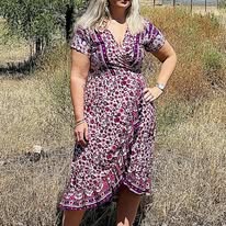 Wrap Dress size 10-12 - Image 2