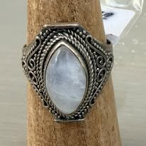 Moonstone Aztec ring size10